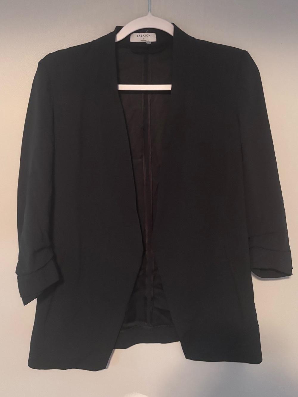 Aritzia Babaton Power Hip Blazer Dark Green Size 0 Open Front - Picture 2 of 7